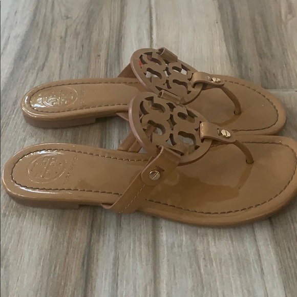 Tory Burch Miller Patent Leather Flip Flops - Picture 2 of 4